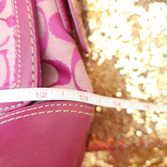 Coach Pink Logo Crossbody Bag - Picture 9 of 11